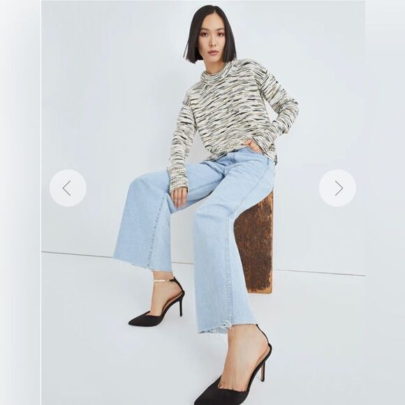 Veronica Beard Gerona Organic Cotton Crewneck Sweater Size M - Picture 2 of 11